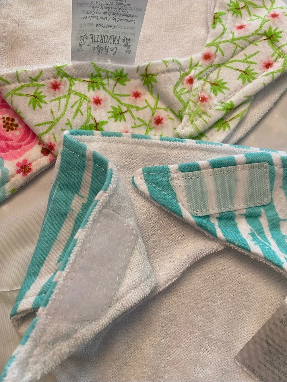 Le Bebe Favorite Pink Fox Bandana Bib Love You Lots